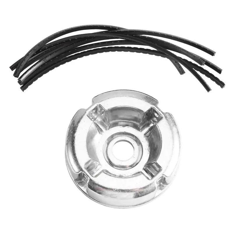 AB41-Universal Mower Blade Replacement Kit 6 Line Trimmer Head Weed Attachment For Garden Yard Lawn Lawn Mower Blades Black
