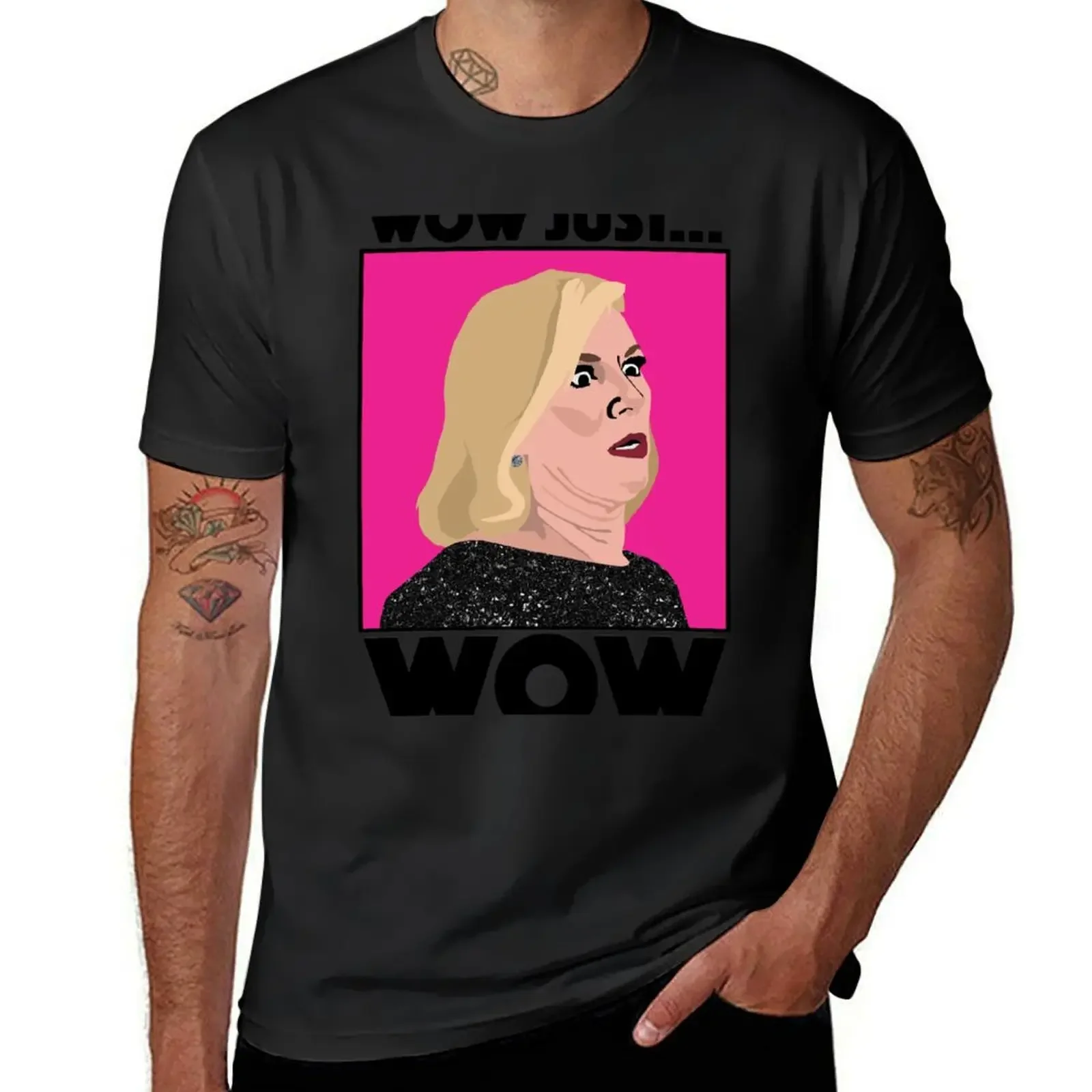 RAMONA SINGER|Wow Just Wow |RHONY (Real Housewives of New York ) T-Shirt new edition graphic tee shirt mens funny t shirts