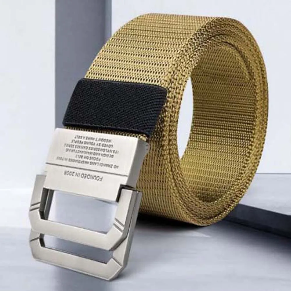 

Alloy Buckle Men Nylon Belt Waistband Black/Grey/Coffee/Khaki Canvas Waist Belt Belt Accessories Korean Style Waist Strap