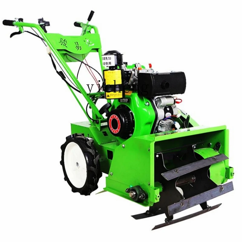 Xl Diesel Weeding Machine Ditching Soil Loosening Agricultural Four-Wheel Drive Shredder