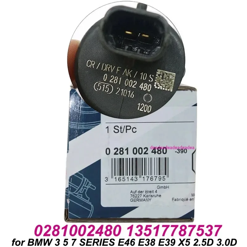 

NEW 0281002480 13517787537 Common Rail Pressure Regulator Control Valve For BMW 3 5 7 SERIES E46 E38 E39 X5 2.5D 3.0D, In Stock