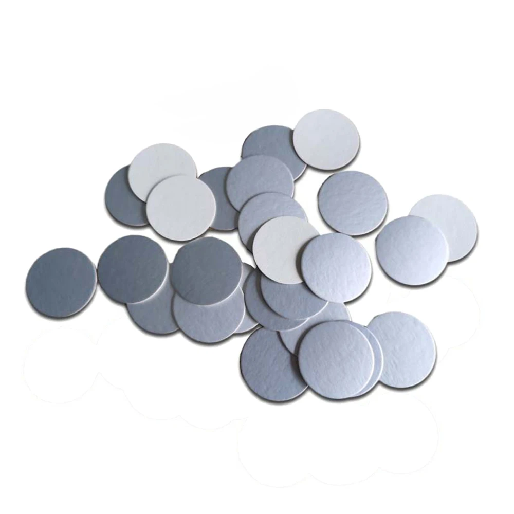 600pcs Induction Sealer Pad Customized Size Laminated Aluminum Foil Lid Liners Inductive for Plastic Glass Bottles Container