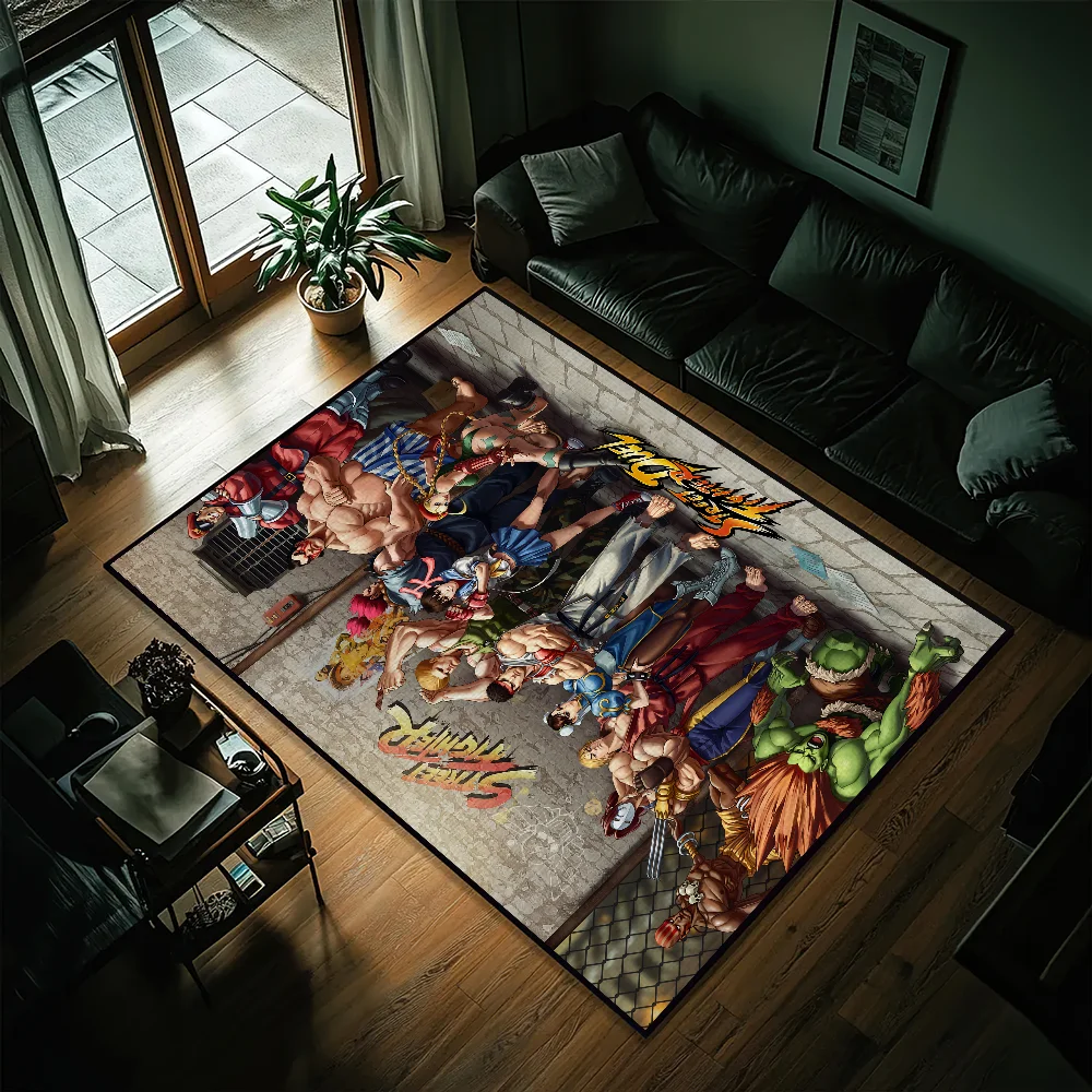 Game S-Street Fighter Kleiner Teppich Nachttisch Küche Bad Wohnzimmer Haus Schlafzimmer Bodenmatte Fußmatte Großer Teppich Dekoration – Detail 5