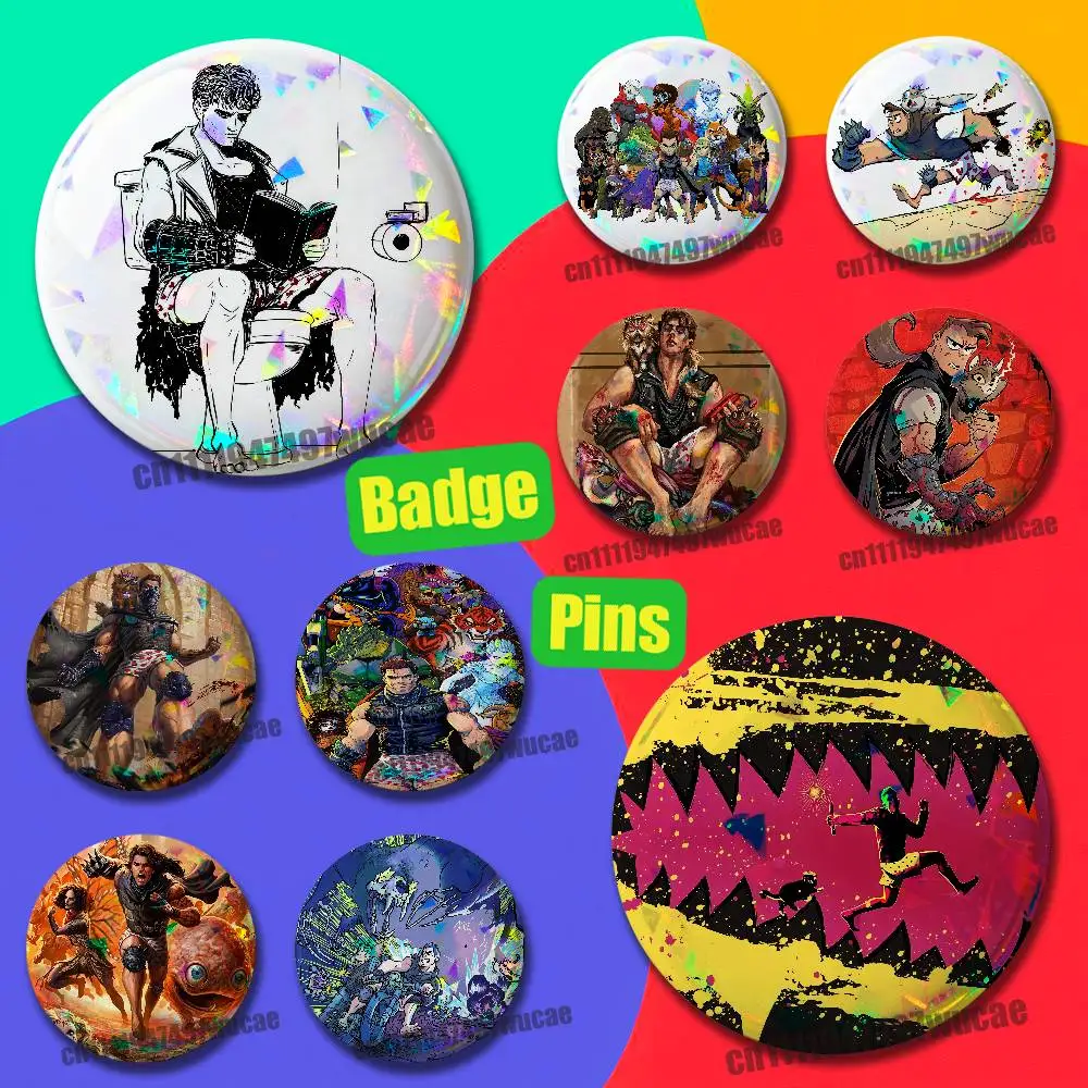 For D-Dungeon Crawler Carl Badge Cover Custom Pin Insignia Emblem Round 32mm 58mm Hats Laser Film