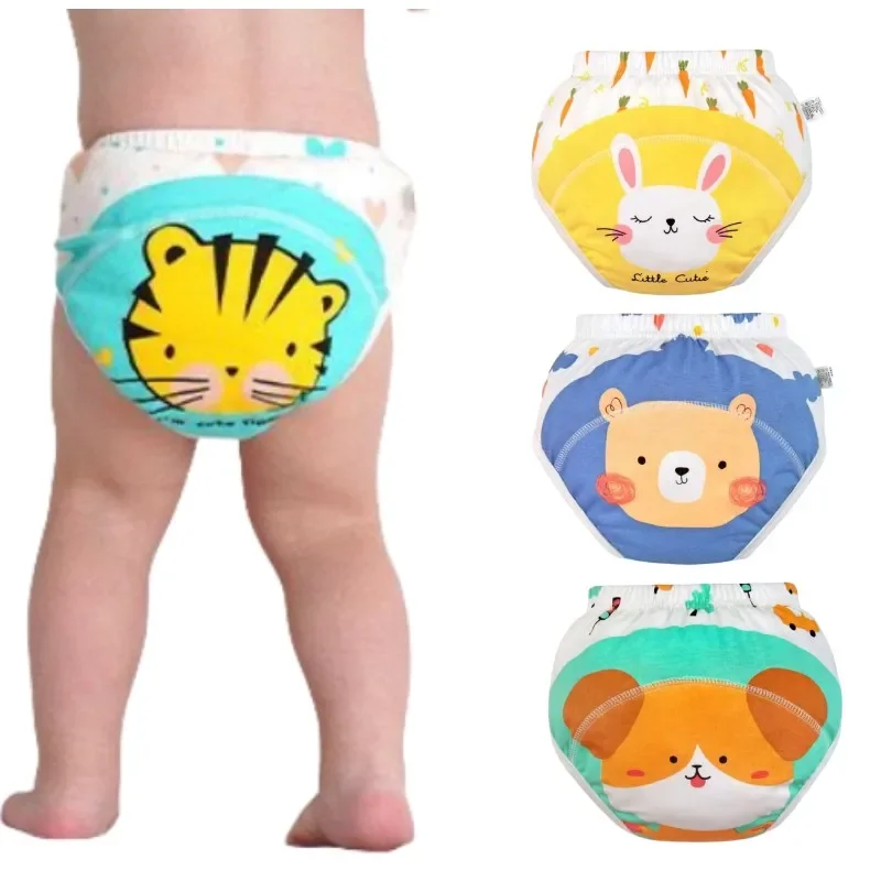 Baby Potty Training Pants Nappies Boys Girl Cotton Cloth Panties Reusable Underwear Washable Water Proof Diaper