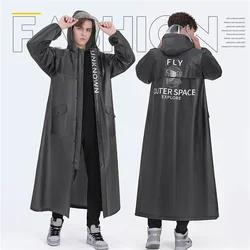 Waterproof Raincoat Jacket Men Long Full Body Rainproof Single Outdoor Adult Poncho Oversized A-Shape Windbreaker EVA Fabric