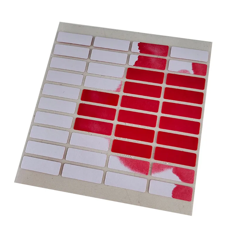 

Customized High Sensitivity Paper Sticker Electronic Test Labels Turn Out Red after Water on It