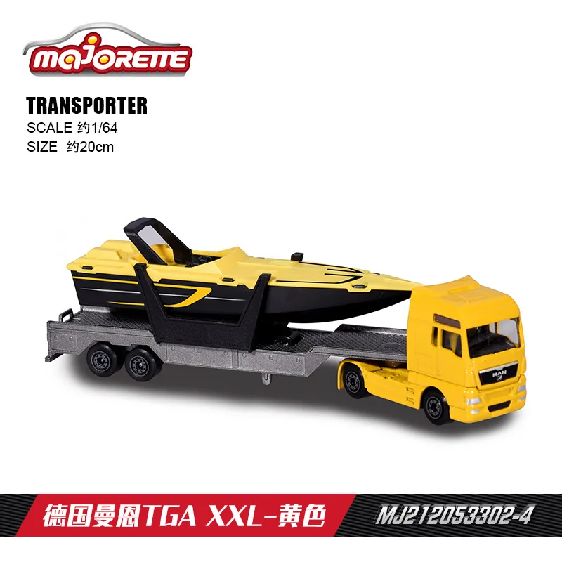 Majorette 1/87 Transporter Cars BENZ ACTROS/MAN TGA XXL  Die-cast Model Collection Toy Vehicles gifts