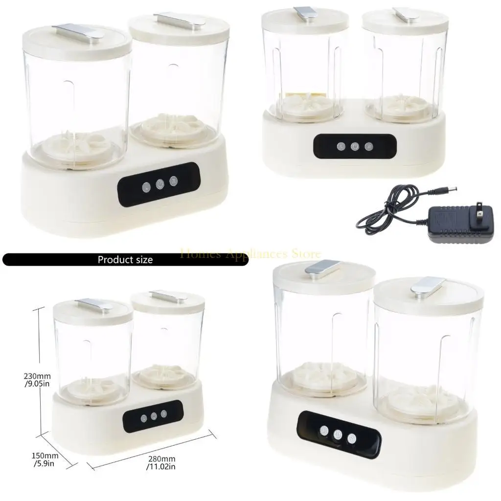 غسالة D0AB ذات حوضين مزدوجين، تصميم دلو مزدوج، مغسلة منفصلة في وقت واحد