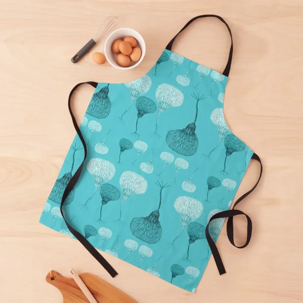 

Crinoids in aqua Apron Salon Waterproof Apron