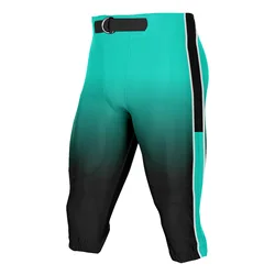 Custom Gradient Football Pants with Belt for Men Youth Running Cropped Pants Add Your Name Number Logo Multiple Colors