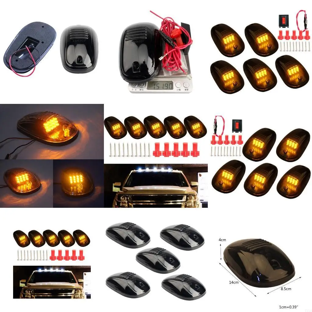 

Smoked LED Car Roof light Car Pickup lamp Cab Top Marker Running Clearance Light 72XB