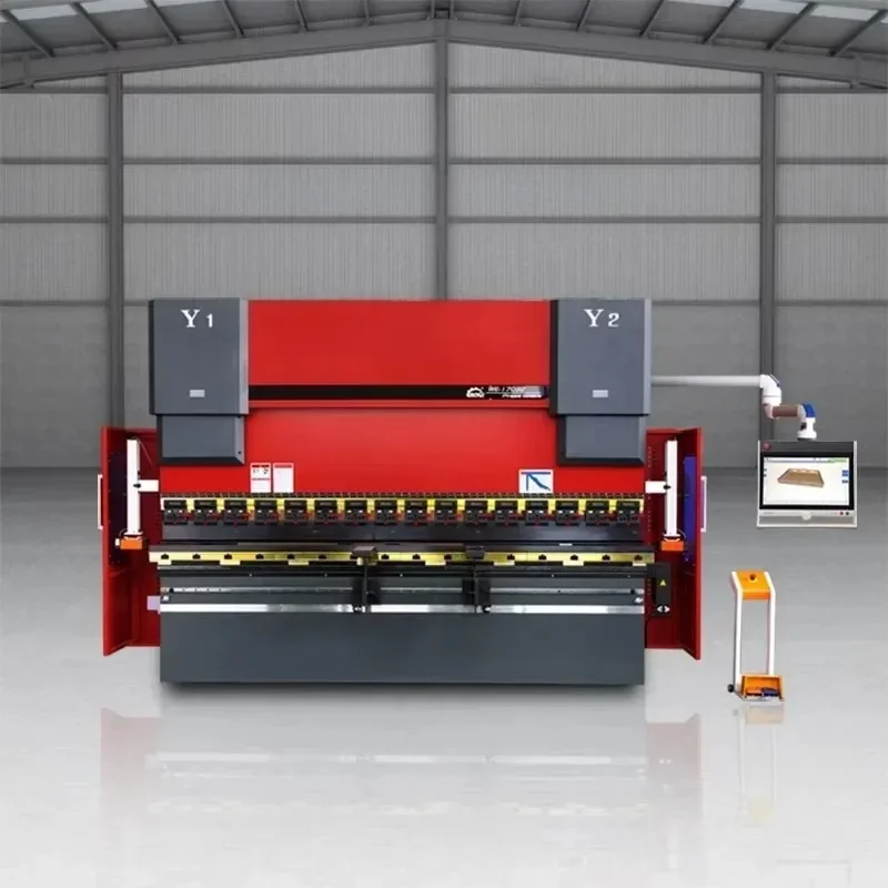 Prensa Plegadora de Chapa de 3200 mm, Armario Eléctrico, Máquina Dobladora de Metal