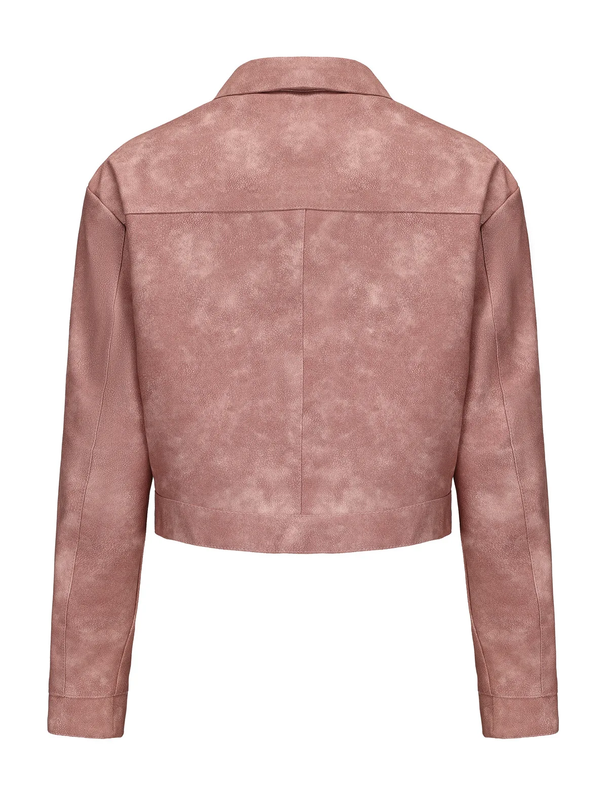 Spring and Autumn New Thin Leather Coat Long sleeved Casual Women's Coat Fashion Short Motorcycle Zipper Leather Jacket