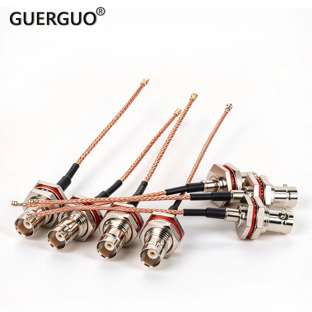 10PCS RG178 Cable MHF Female to Waterproof BNC Female Connector Video WiFi Antenna Extension Pigtail Jumper for Wholesale