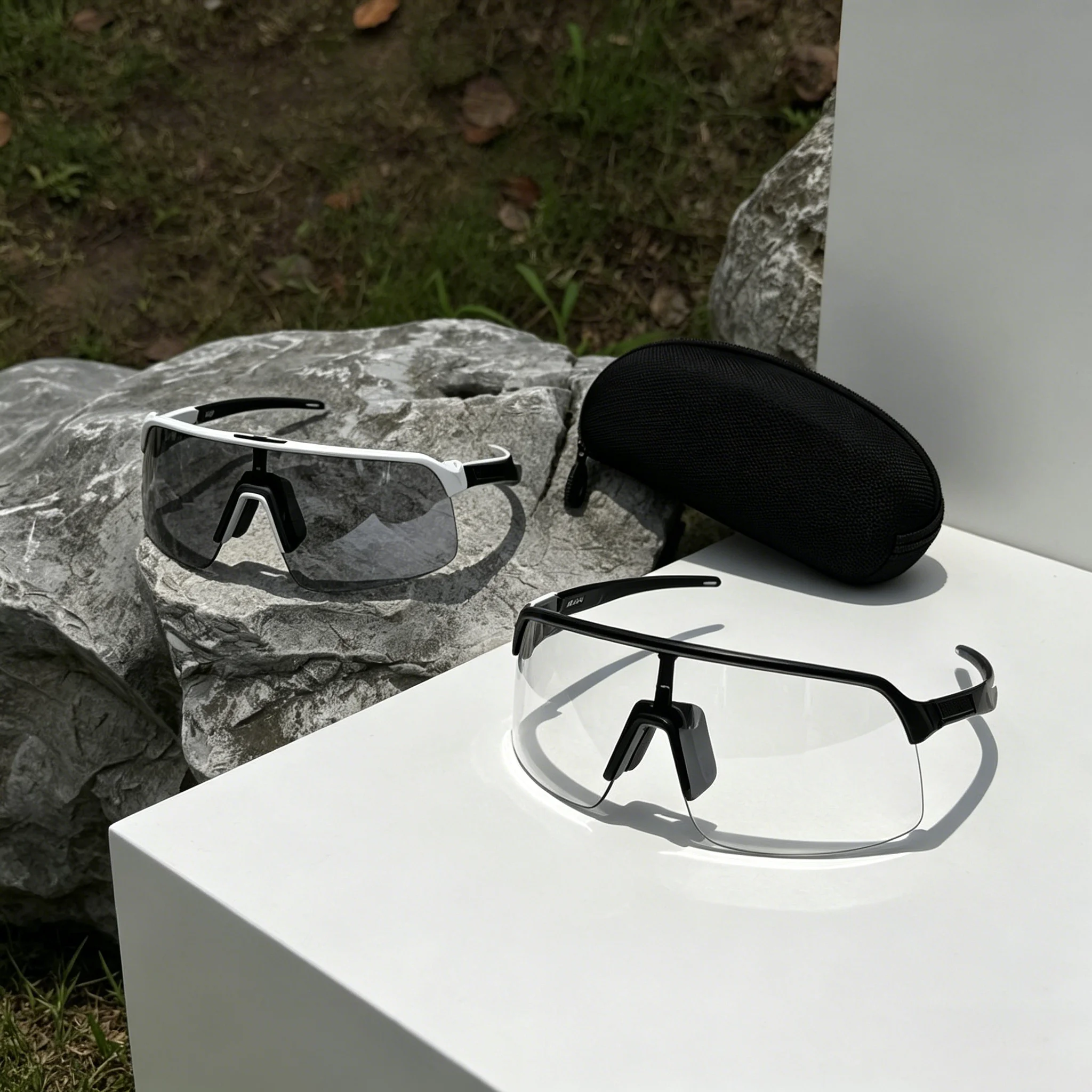 

Fashion Sutro Sports Running Cycling Glasses Beach Color Changing Goggles Large Frame Polarized Light Outdoor Sunglasses