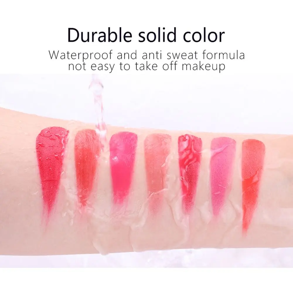 พาเลทลิปสติกเนื้อแมทแบบไม่เหนียวเหนอะหนะ พร้อมกระจก กันน้ำ บำรุงริมฝีปาก 15 สี ลิปกลอสพาเลท สีนู้ด ลิปกลอสเนื้อฉ่ำ