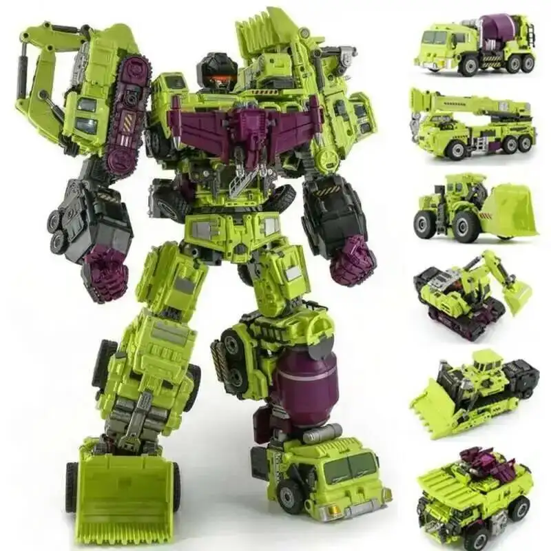

JINBAO NBK Devastator Predaking GT Masterpiece Transformation Фигурка Игрушки Модель фильма G1 6IN1 5IN1 Деформационный автомобиль-робот