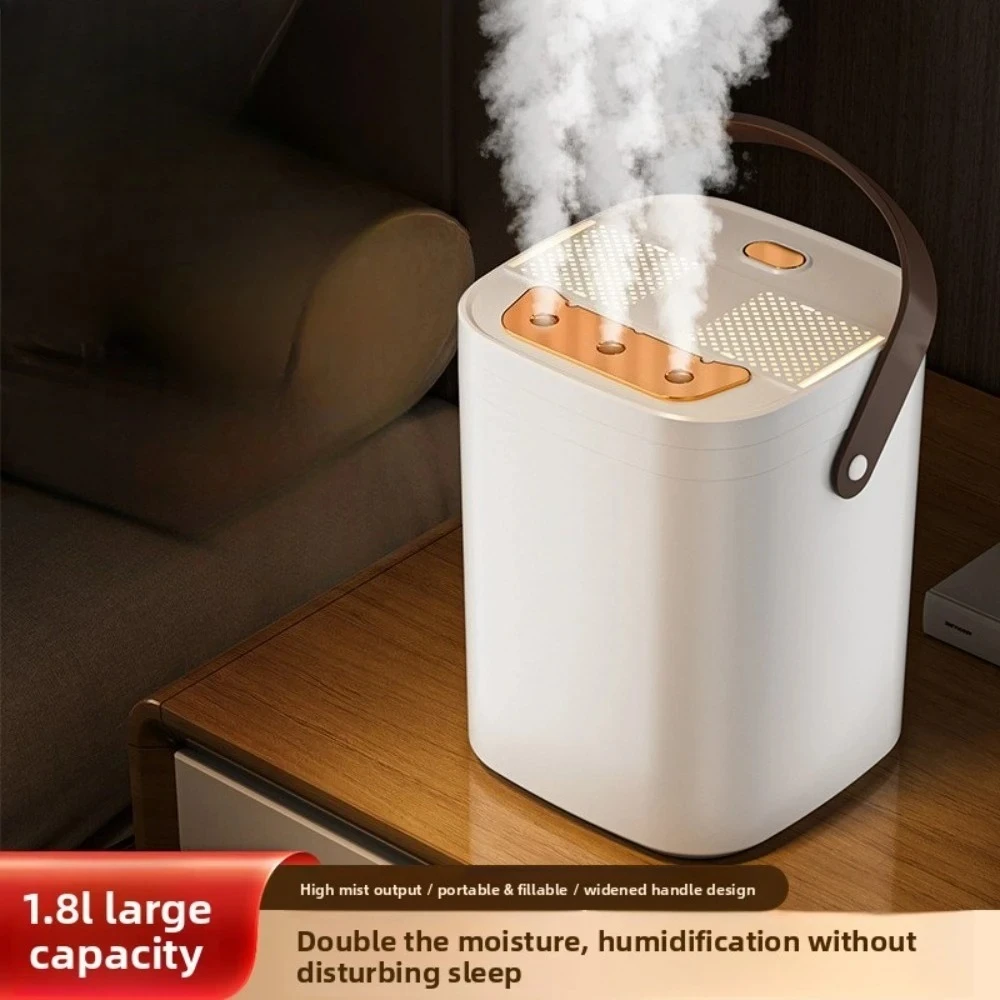 

Youpin Three Spray Night Light Humidifier 1.8L Portable Leather Portable Purifier Essential Oil Diffuser Home Office Humidifier