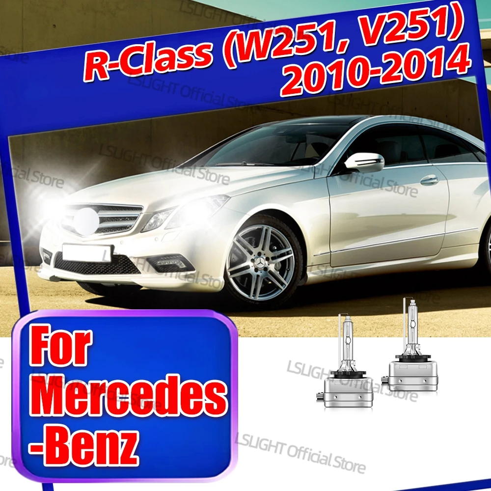 

2x For Mercedes-Benz R-Class W251 V251 2010 2011 2012 2013 2014 Fast Bright D1S D1 HID Xenon Head Lamps 35W 6000K 8000K 10000K
