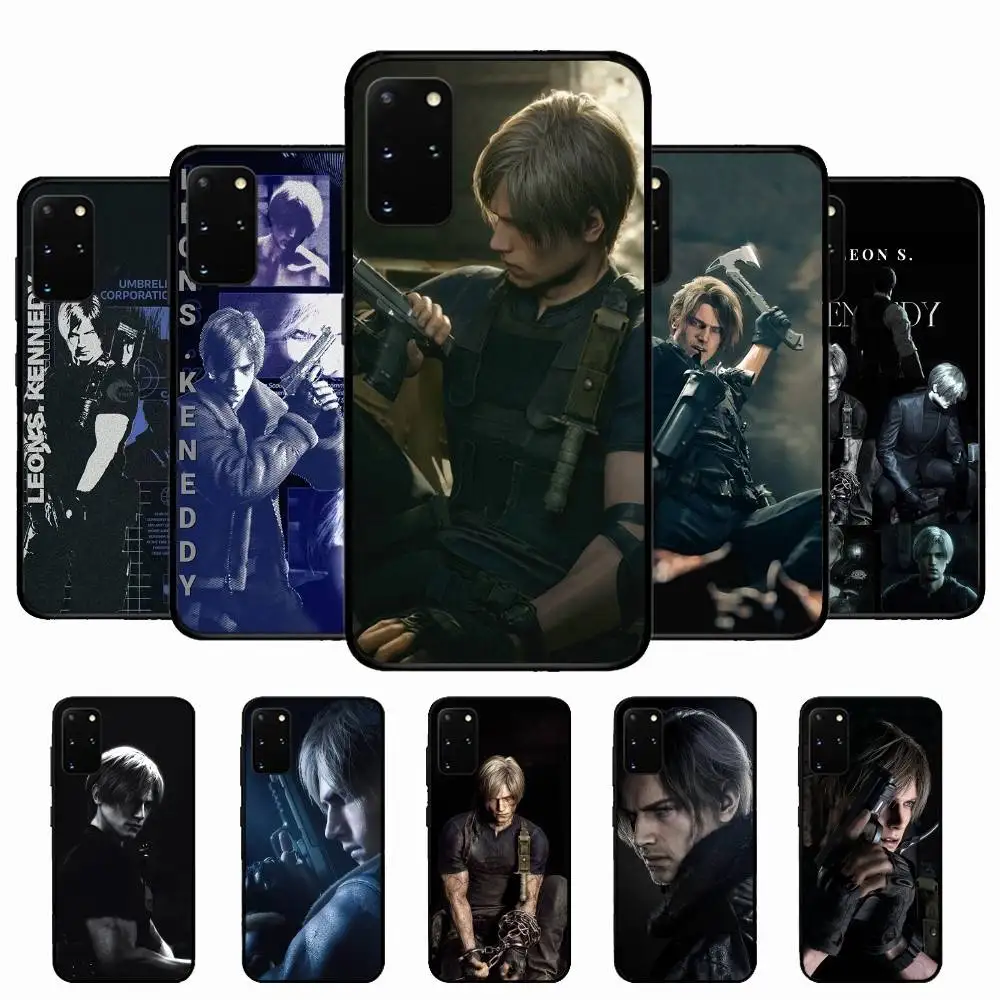 

Leon Resident Evil Game Phone Case For Samsung S 24 Fe 25 Ultra Plus 20 Lite 21 30 22 23 24 22 Ultra 5G Fundas