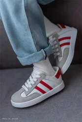 BJD/SD Doll Shoes In Stock MDD Boys 1/3 1/4 1/6 Girls Daily Exercise Simple Casual Sports Red Blue Board Shoes Doll Accessories