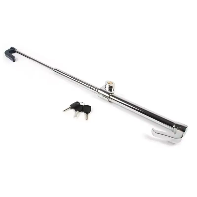 

SEWS-Car Clutch Pedal Retractable Double Hook Steering Wheel Lock Brake Lock Security Lock General Car