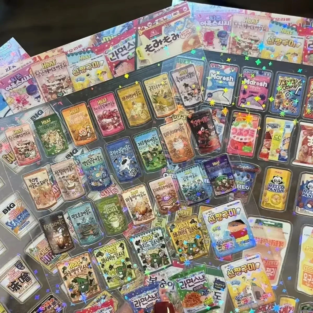 10 قطع من ملصقات PET المقاومة للماء - ملصقات قصاصات كرتونية وملصقات يومية للهاتف والقرطاسية وتغليف المواد الغذائية Kawaii #3