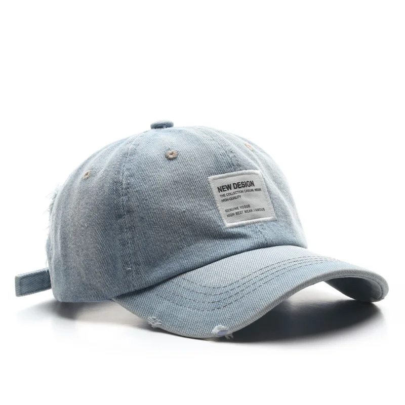 D & T 2022 New Fashion czapka przeciwsłoneczna mężczyźni kobiety nowy Design bawełniany materiał regulowany Retro Denim Casual Style Hat czapka z