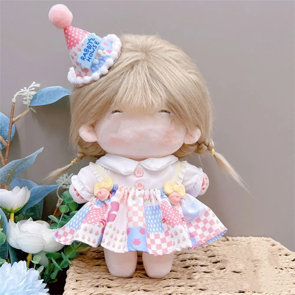 Multicolor Lolita Maid Attire Dress for 20CM Doll Clothes Doll Headwear Dress Set Playing House Photo Props Miniature Dress Suit