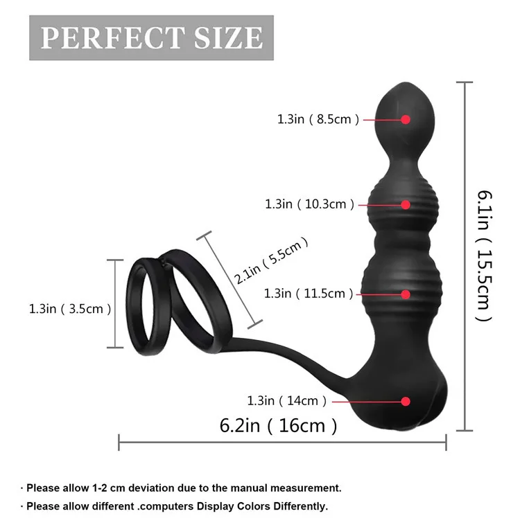 Vibrating Butt Plug Anal Vibrator Anal Plug Sex Toys for Men/Women Ass Anal Dildo Prostate Massager Buttplug Trainer Massager