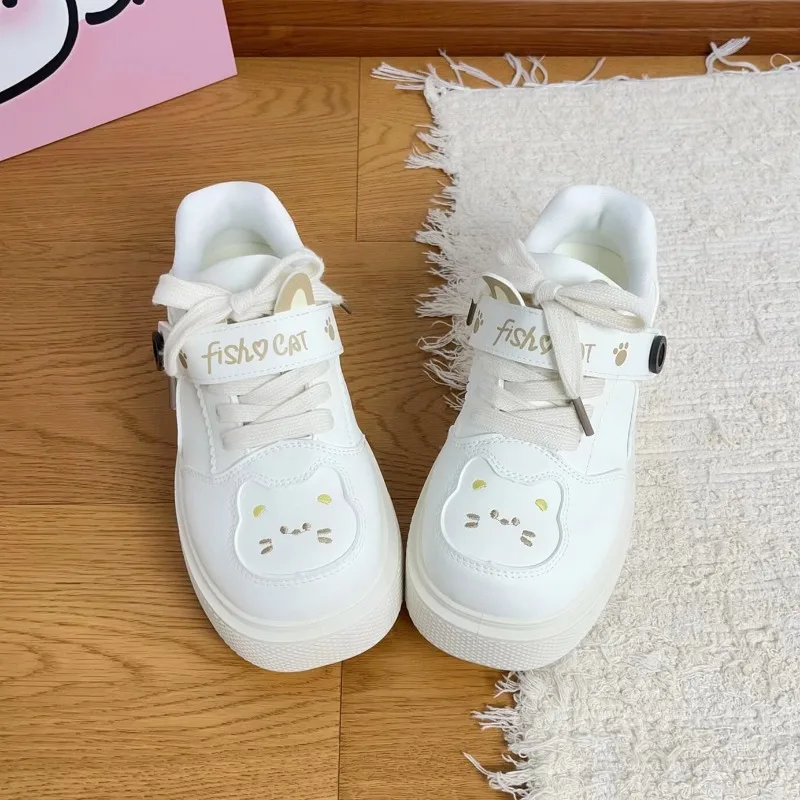 Damen High-top Plateau Sneaker Vielseitige Freizeitschuhe_voghion.com