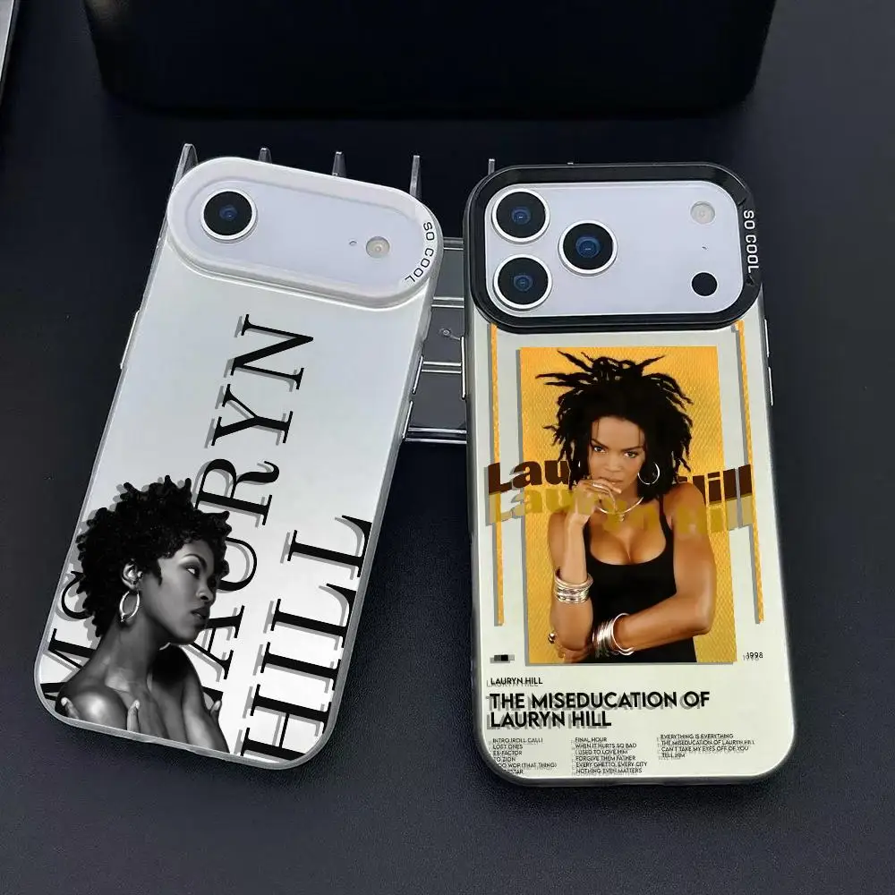 L-Lauryn HillS Singer moda Cassa Del Telefono Per iPhone 17 16 15 14 13 12 11 Pro Max Air Matte Laser Aurora Antiurto Funda