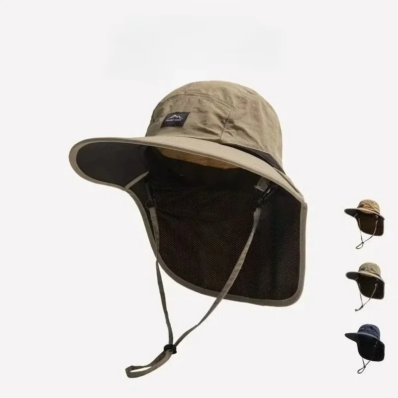 Hot sale! Uni autumn fisherman's hat Windproof & Quick-drying W/neck-protecting anti-UV for Fishing Hiking Camping Outdoor
