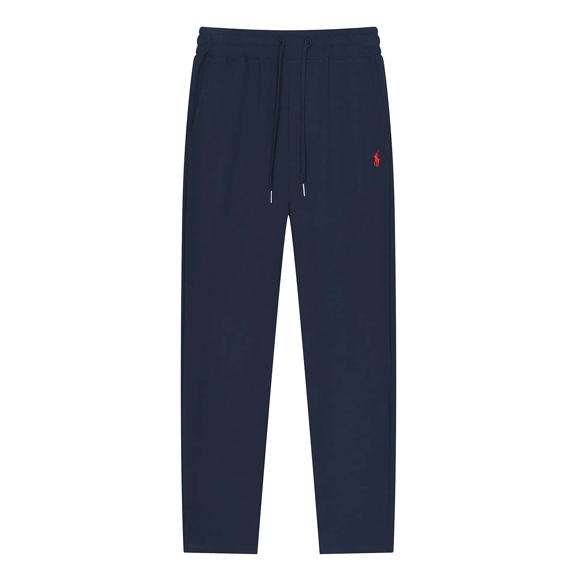 Loose wide leg men's casual pants for autumn and winter straight leg pants with rope waist for women's casual pants