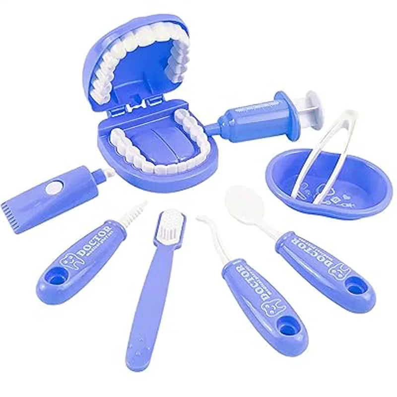 Children Montessori Toys Parent-child Interaction For Girl Boy Dentist Check Teeth Model Doctors Role Play Baby Kid Learning Toy