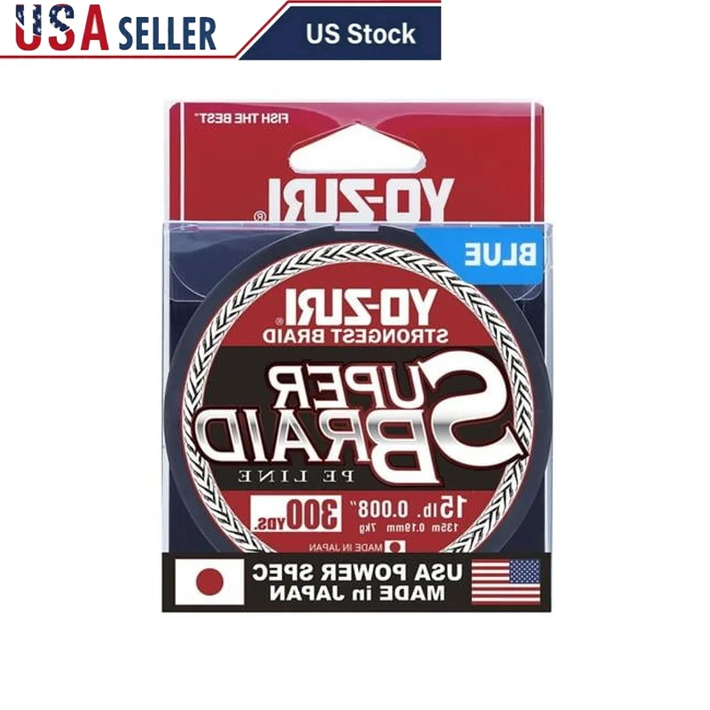 

Braided Fishing Line 300yd Spool 15lb Super Braid High Abrasion Resistance Low Stretch Smooth Casting Saltwater Freshwater