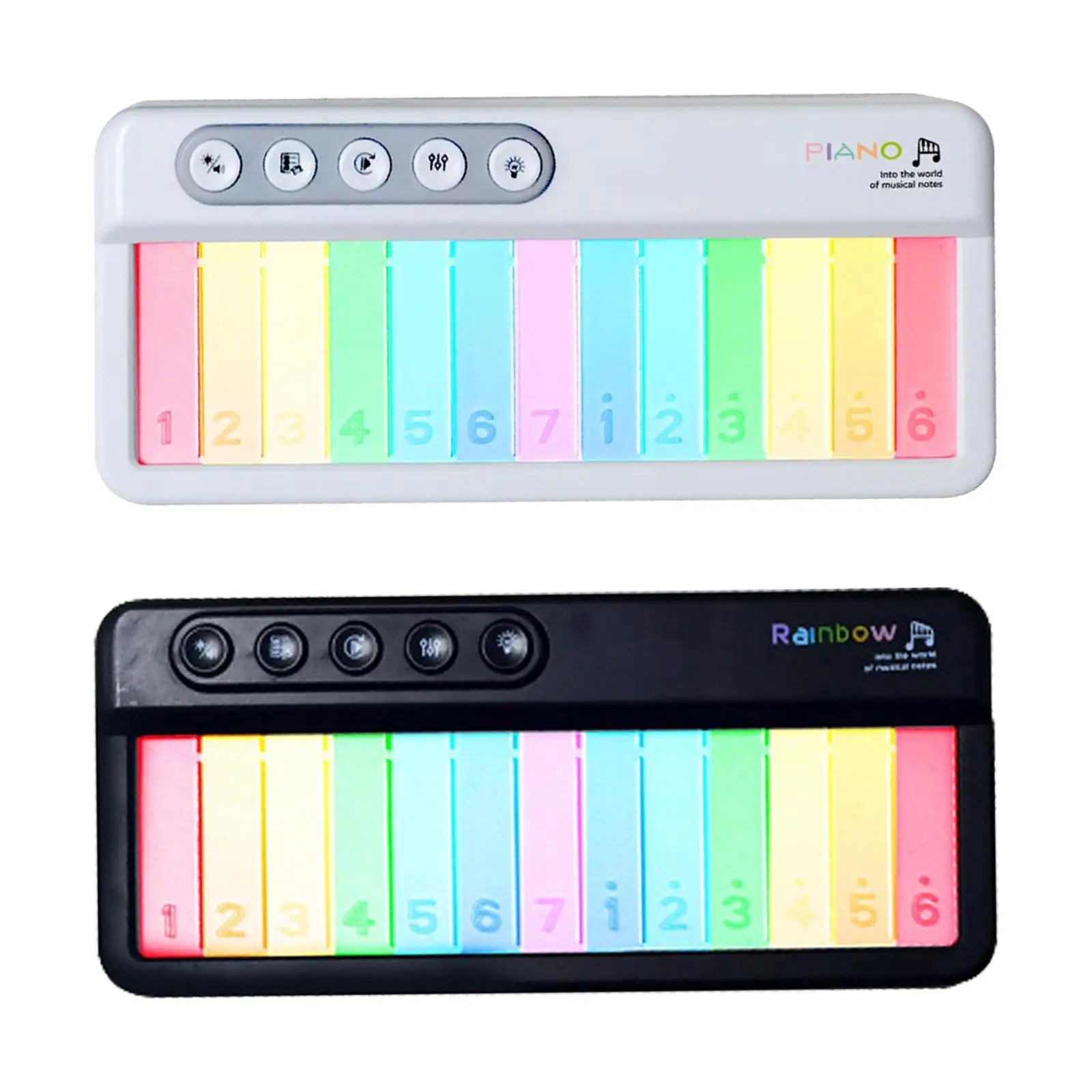 Baby Musical Toy Baby Piano Toy,Portable,Interactive Light up Musical Toy Piano