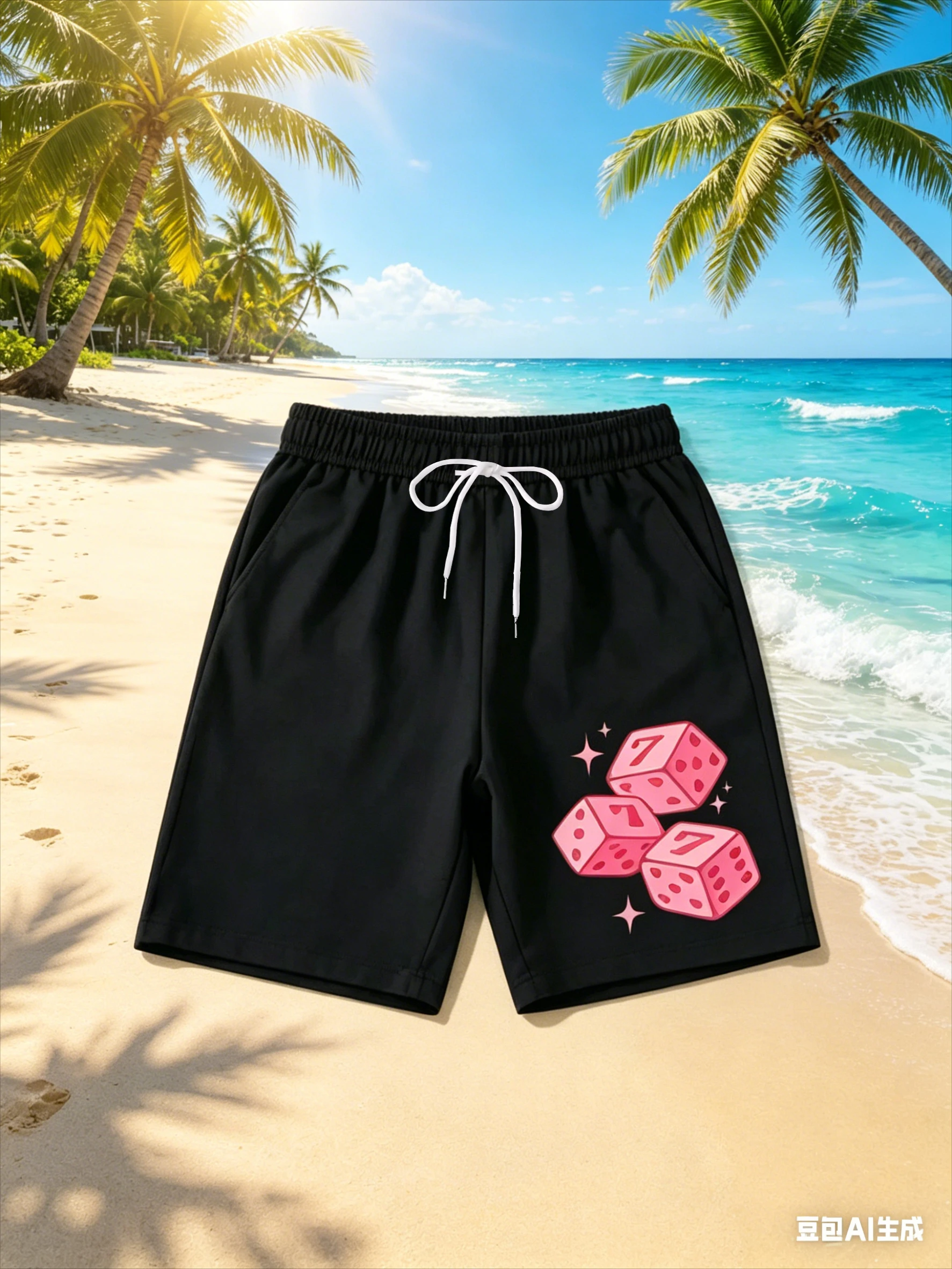 design-de-moda-de-verao-para-produtos-de-compras-shorts-casuais-unissex-com-estampa-de-dados-rosa-estilo-americano-streetwear-moto