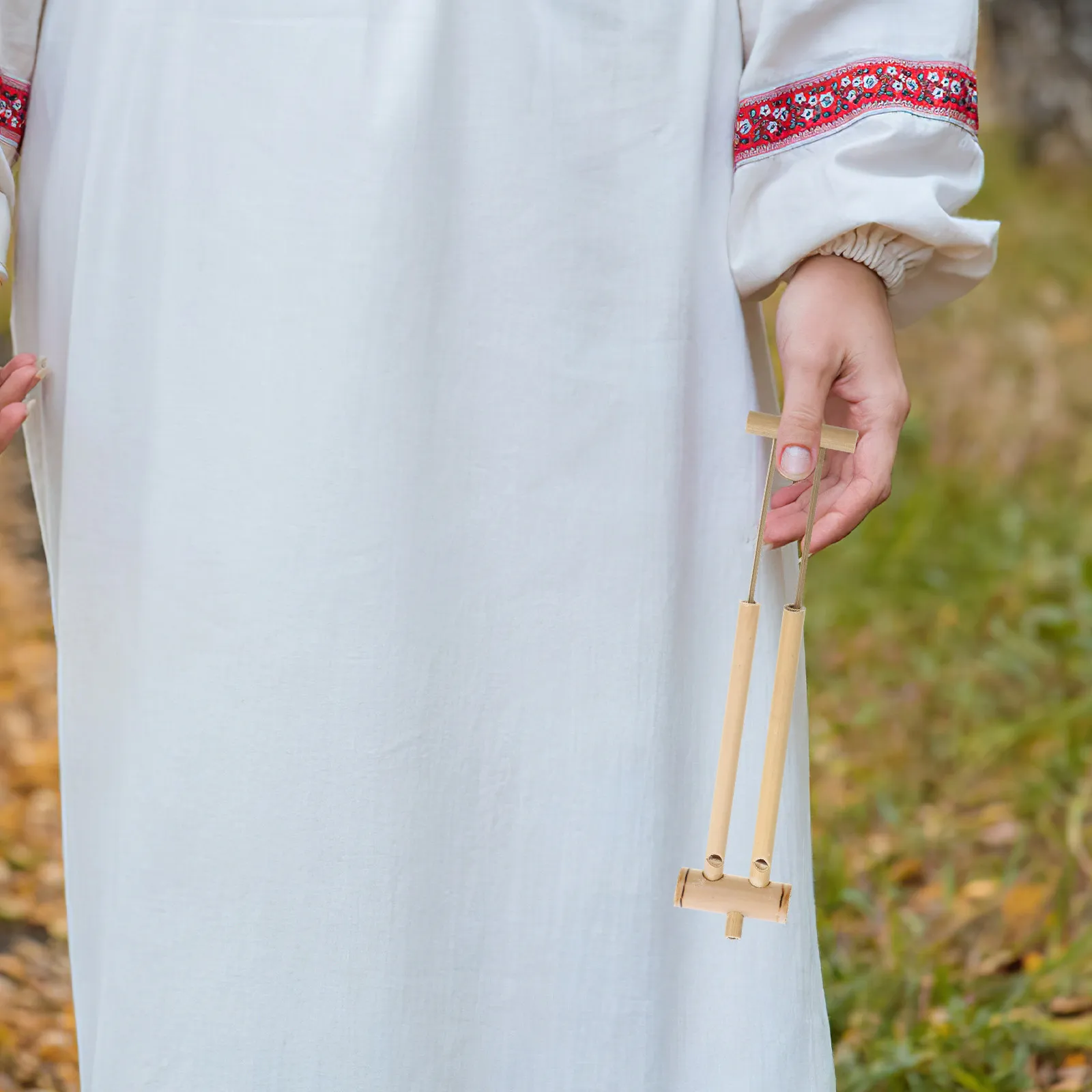 Bird Whistle Bamboo Slide Whistle Traditional Musical Instrument Bamboo Smooth Surface Rounded Polished Hole Miniature
