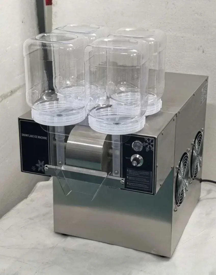 Novo design 4 peças balde máquina de cobra máquina de barbear gelo para loja de sorvete loja de sobremesas