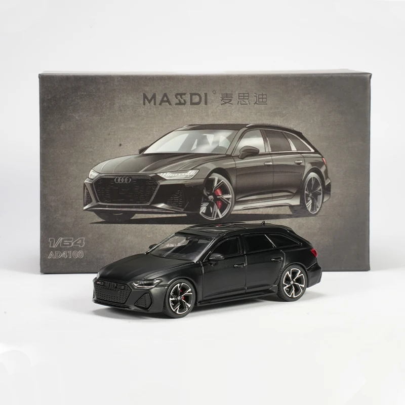 

Massdi масштаб 1:64 RS 6 Avant-черный AD4100, имитация сплава, модель автомобиля, статический дисплей, Коллекционная игрушка, подарок, сувенирное украшение