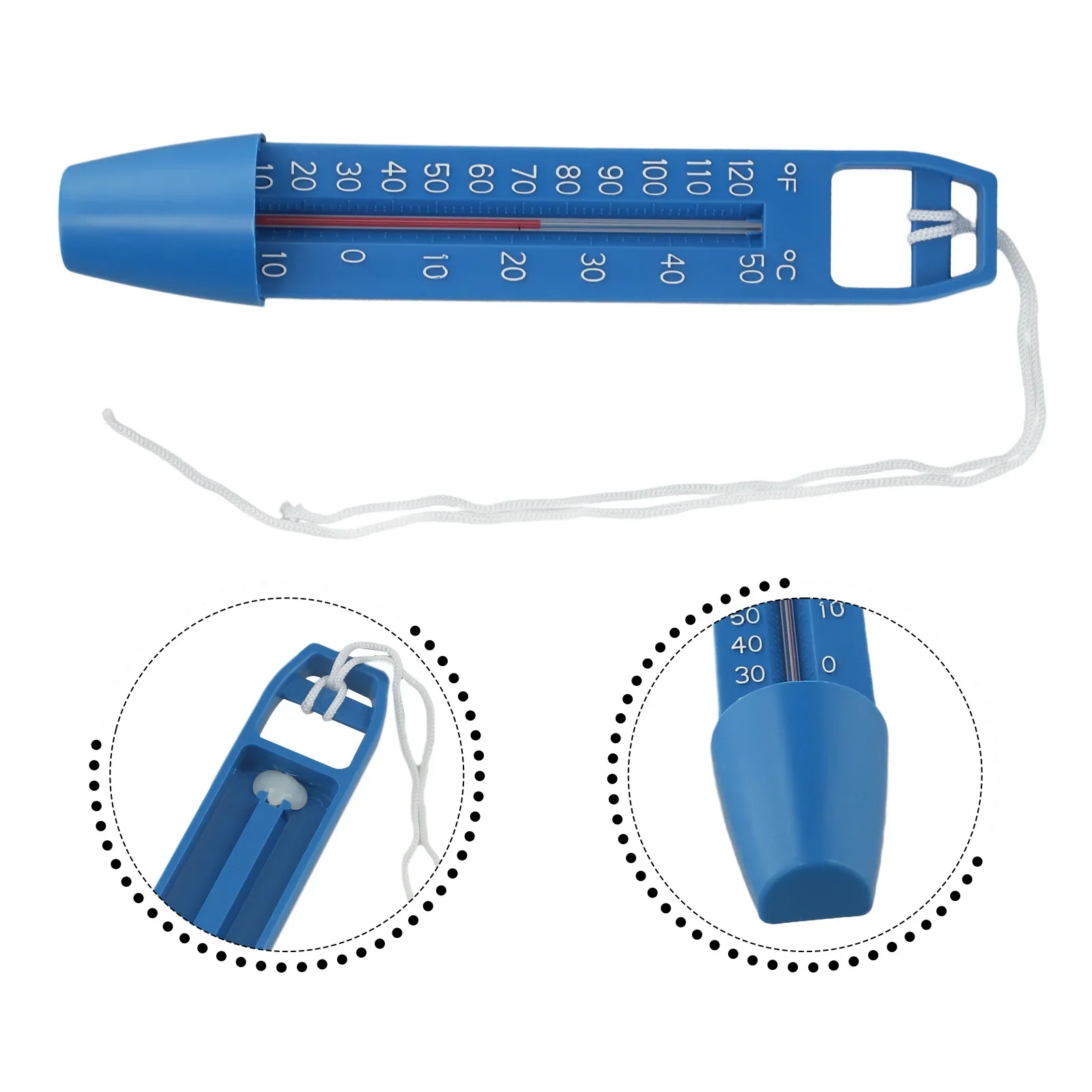 المواصفات أنواع حمامات السباحة البلاستيكية جهاز اختبار المياه متجر درجة الحرارة جهاز اختبار المياه قياس درجة الحرارة