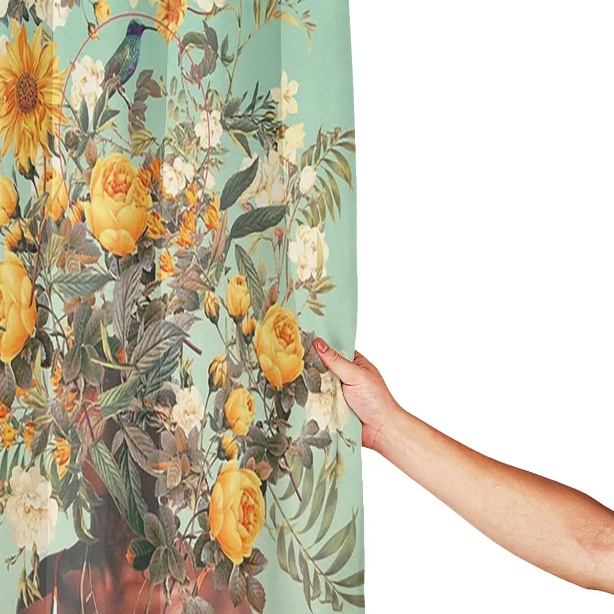 You Loved Me A Thousand Summers Ago Shower Curtain Bathroom Polyester Waterproof Bath Curtains with Hooks