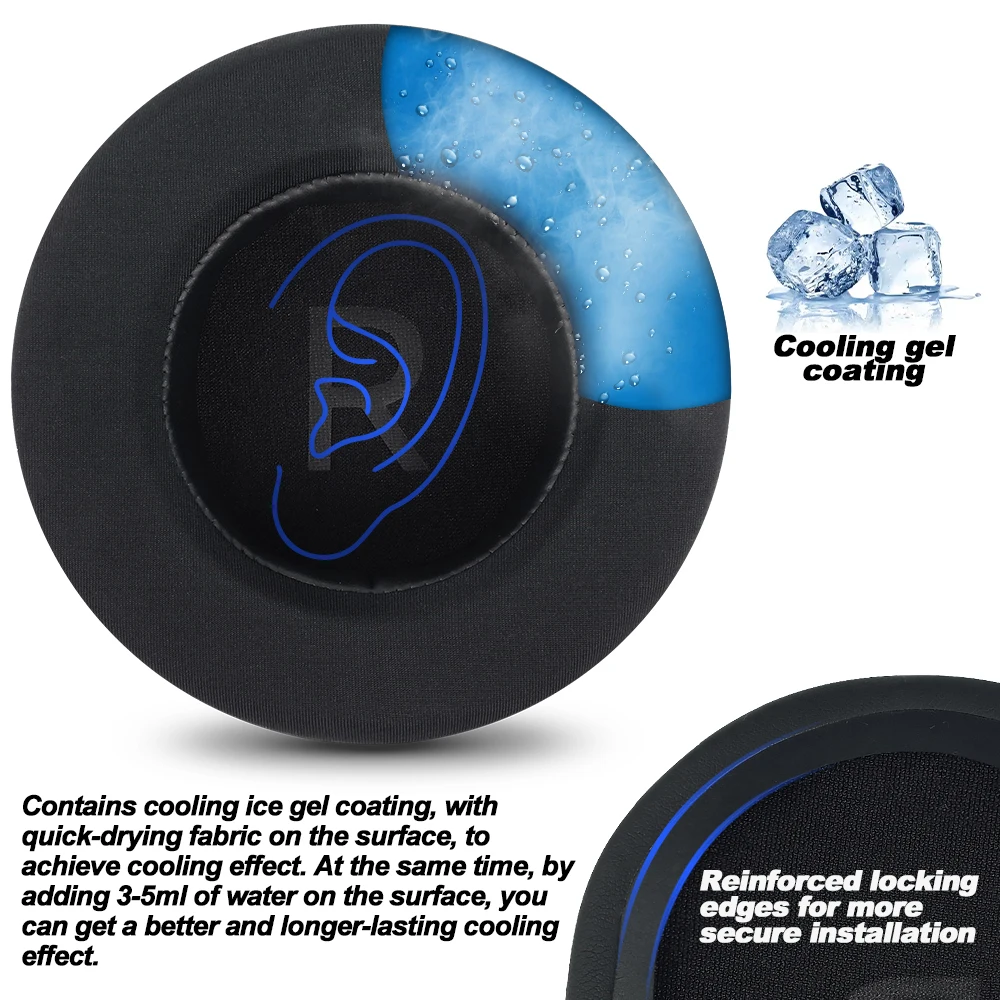 Earphone pads For EKSA P100 replacement Earpads headphones Mesh cloth Memory Covers Sponge