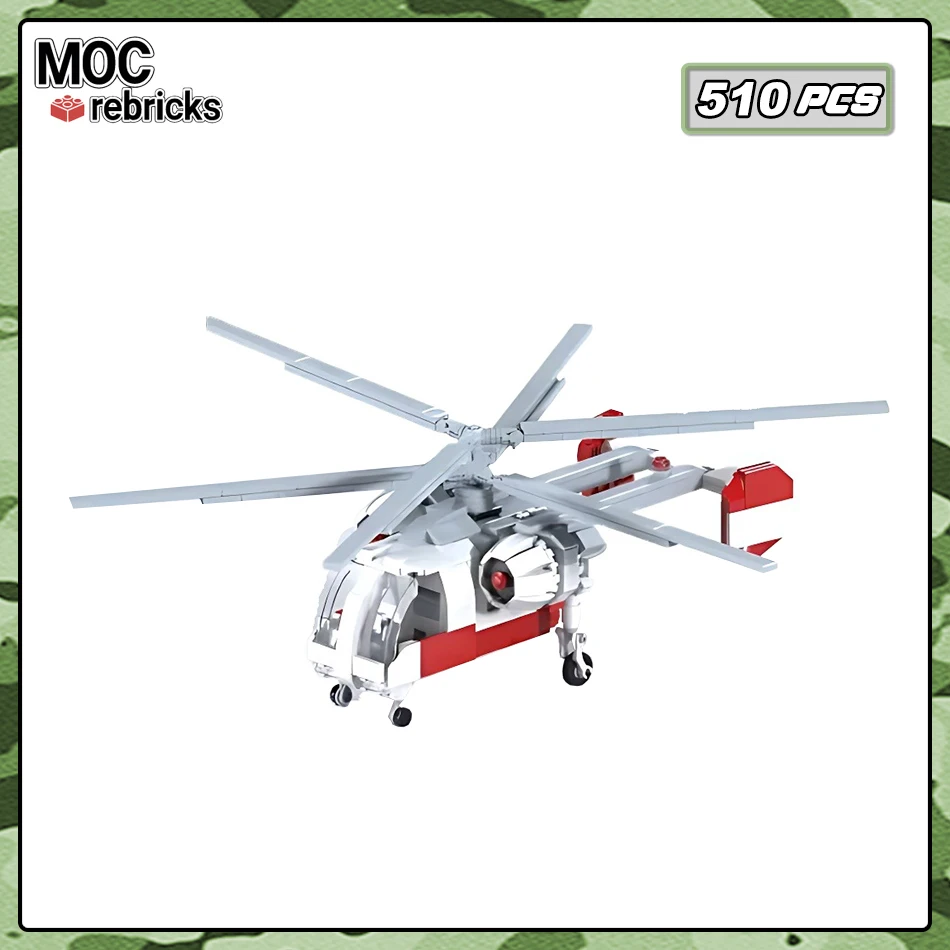 Light Multi-purpose Helicopter Kamov Ka-26 Building Blocks MOC Transport Aircraft Model Technology Bricks Toys Kit Gifts For Kid