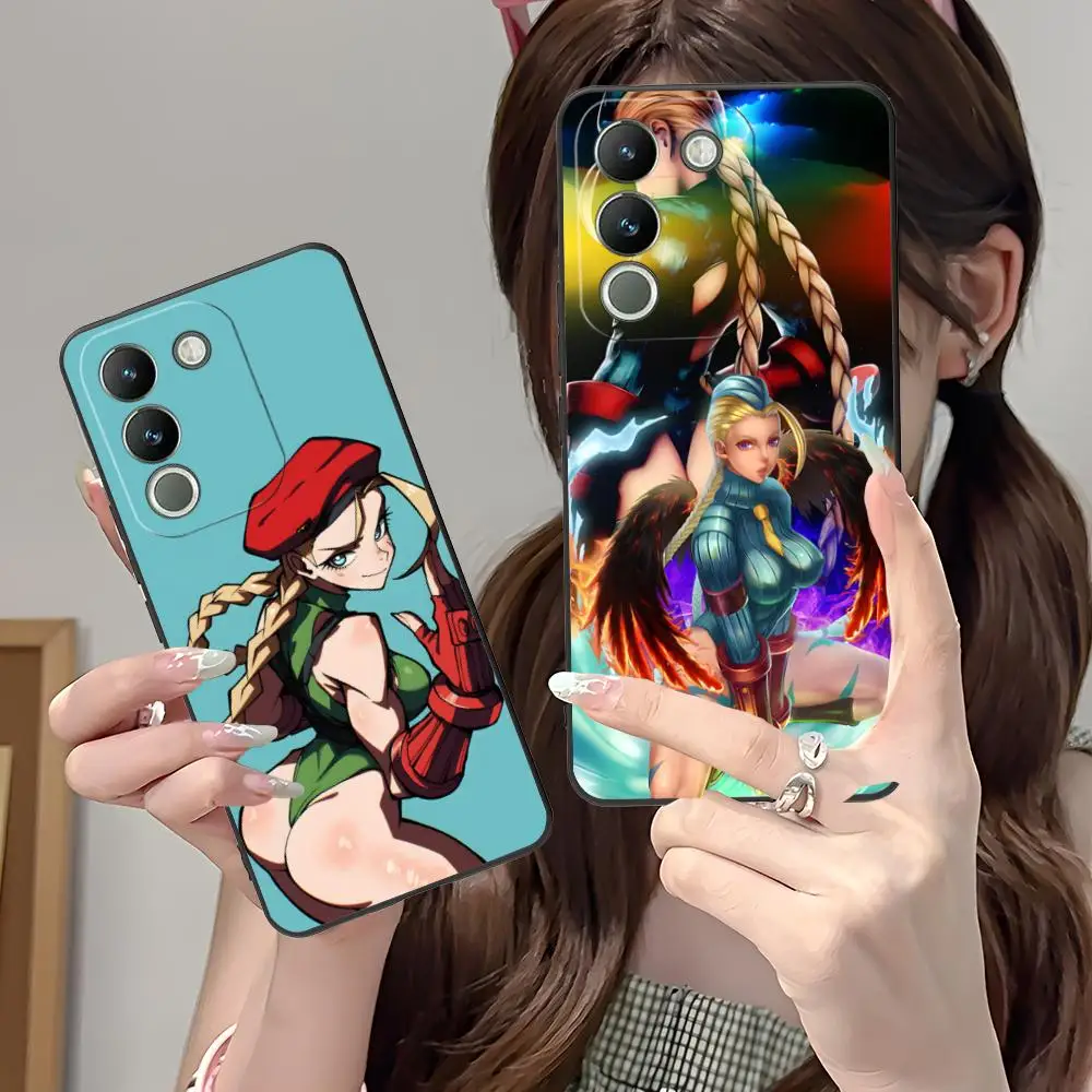 

Чехол для телефона Street Fighter Cammy для VIVO V60 V50 V40 V30 V29 V27 V25 V23 Pro Lite 5G, мягкий противоударный чехол из ТПУ