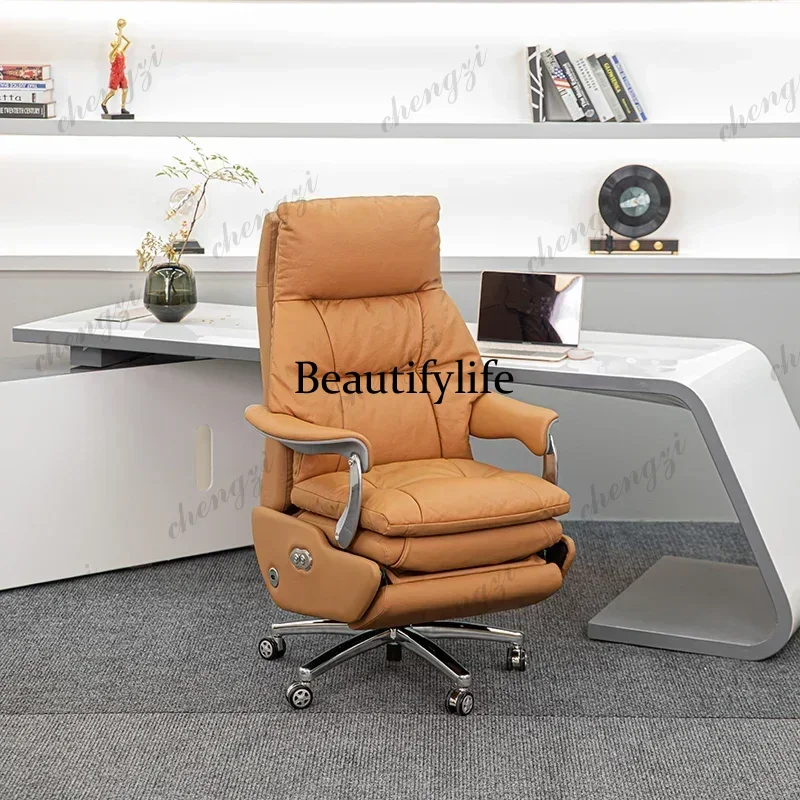 TTT Sedentary Recliner Office Chairs Mobile Massage Adjust Ergonomic Office Chairs Computer Luxurious Furniture Chaise Bureau LL