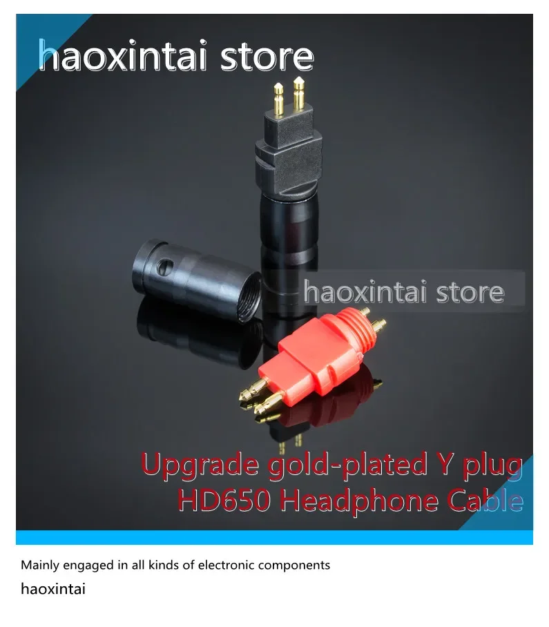 1 шт. позолоченный разъем для наушников Senhai HD650 600 580-контактный металлический большой хвостовой отверстие DIY кабель для наушников