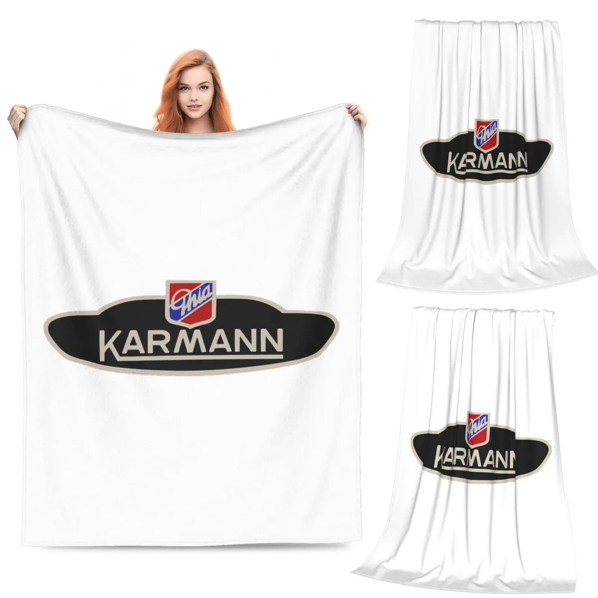 

Karmann Ghia Emblem Blanket Fleece Sofa Throw Blanket Portable Throw Blankets for Couch Bedding Outdoor Throws Bedspread Quilt